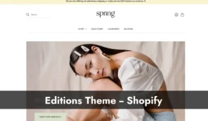 Editions Shopify theme