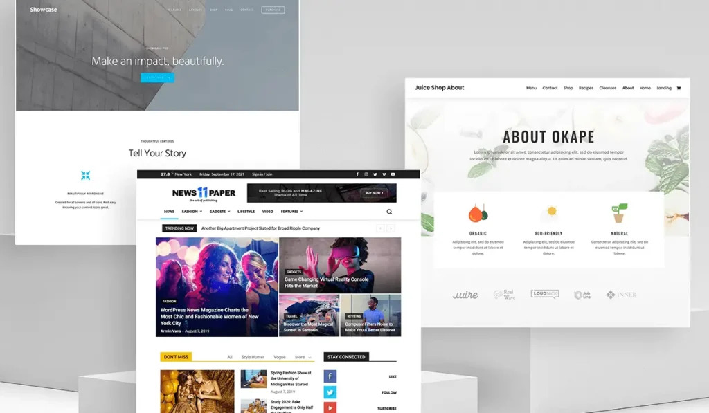 themes by wordpress